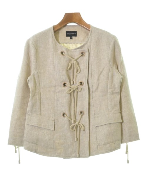 EMPORIO ARMANI エンポリオアルマーニ ノーカラージャケット レディース 【古着】【中古】