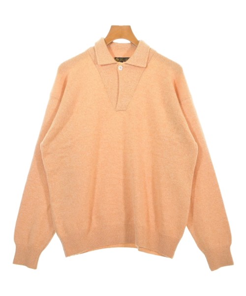 ■美品!Loro Pianaロロピアーナ／ハーフジップアップニット　50-L濃茶 ロロピアーナ メンズニット □美品!Loro Pianaロロピアーナ／ハーフ
