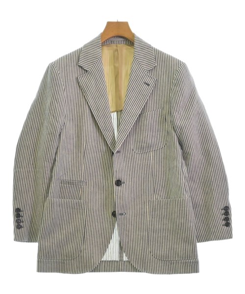 BRUNELLO CUCINELLI ベージュ チェック柄 ビジネスジャケット BRUNELLO CUCINELLI ベージュ チェック柄 ビジネスジャケット