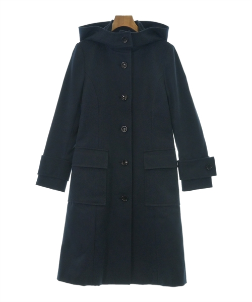 エポカ 止まっ EPOCA コート ニット ステンカラー 立体ボーダー編み柄  