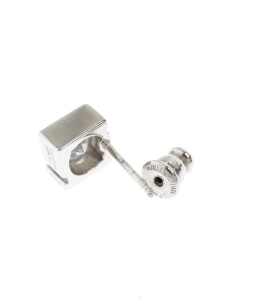 未使用級 FENDI フェンディ FFピアス メンズ 片耳 クリスタル シルバー