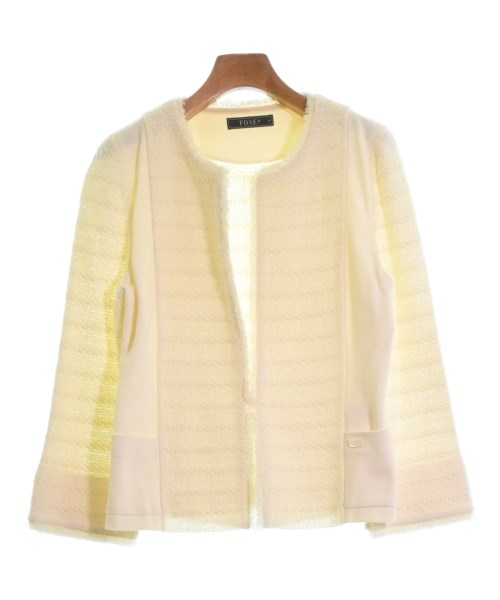 FOXEY フォクシー ノーカラージャケット レディース 【古着】【中古】の通販は 19,460円