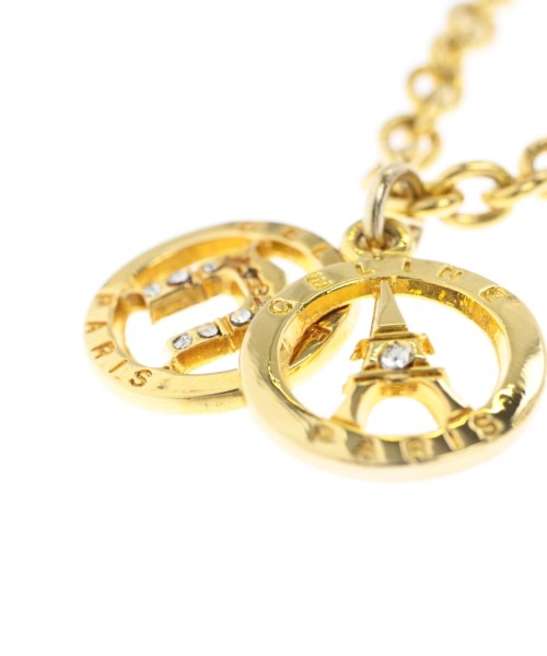 CELINE ロゴチャーム ネックレス ゴールド