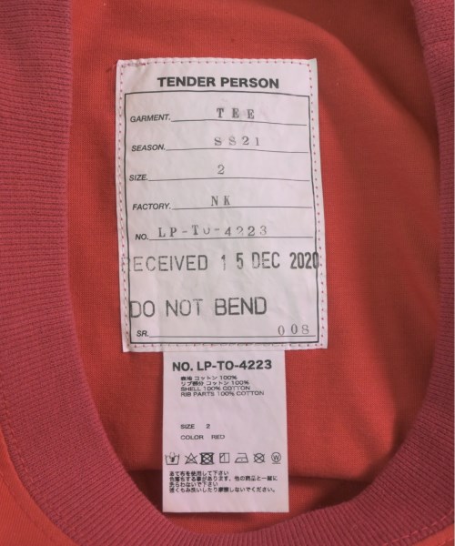 TENDER PERSON テンダーパーソン Tシャツ・カットソー レディース 【古着】【中古】_2