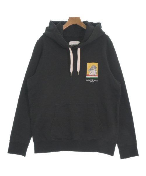 人気商品】CASABLANCA ブラック 刺繍ロゴ カーディガン L サイズ