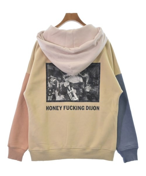 Honey Fucking Dijon パーカー M オレンジ系x緑xピンク等