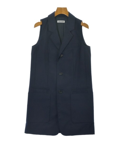 ロブジェ] 洗える・日本製 シアーカットジャカードベスト 洗える・日本