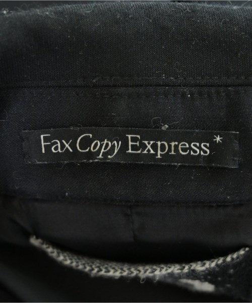 FAX COPY EXPRESS ブラック ショルダー ジップアップジャケット メンズ