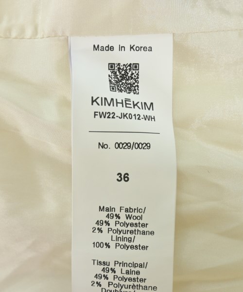 KIMHEKIM キムヘキム カジュアルジャケット レディース 【古着】【中古】_3