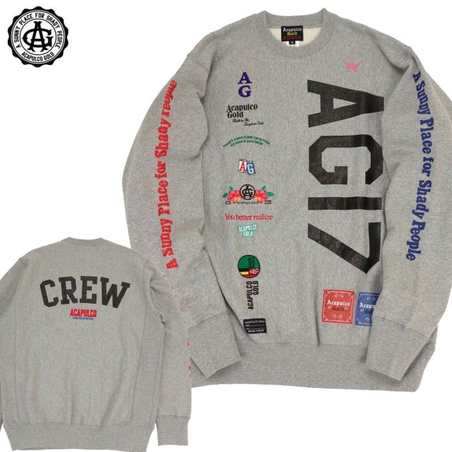 Acapulco Gold アカプルコゴールド クルースウェット トレーナー TEAM AG17 CREW SWEATの通販は 12,848円