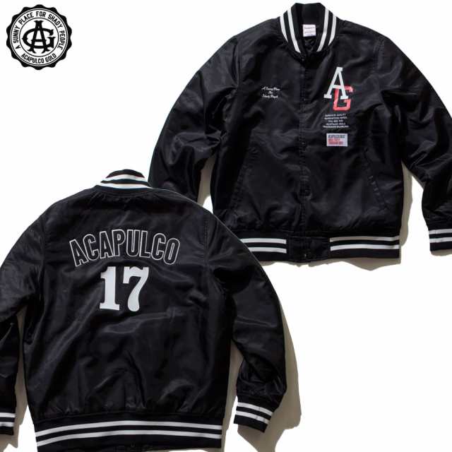 Acapulco Gold アカプルコゴールド スタジャン ジャケット AG LEAGUE NYLON JACKET　ナイロンジャケット ストリート スケーター メンズ