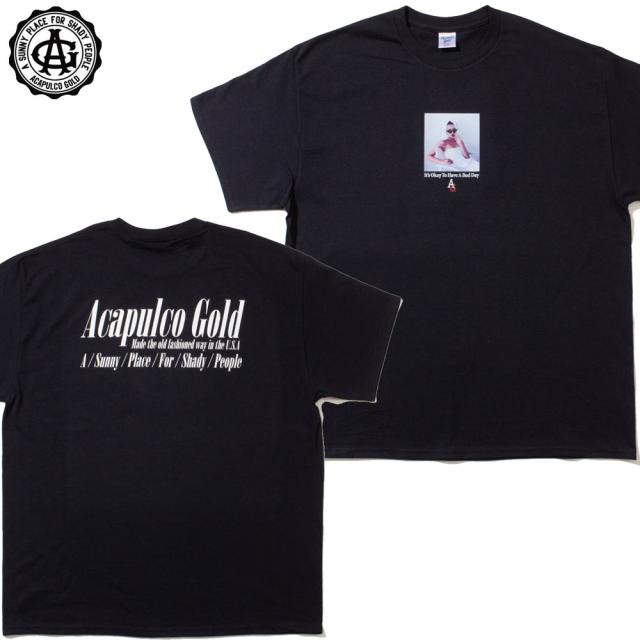 Acapulco Gold アカプルコゴールド コットン Tシャツ 半袖 BAD DAY TEE　メンズ レディース ストリート スケーター ファッションの通販は