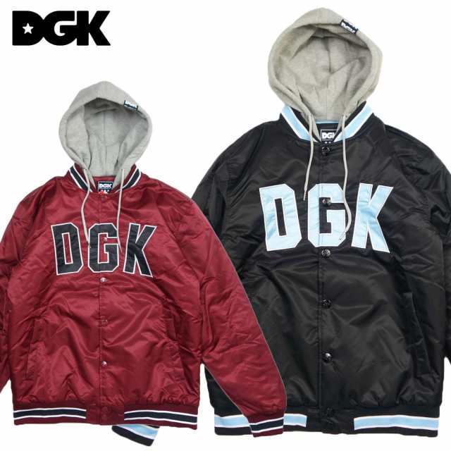 【DGK/ディージーケー】スタジアムジャケット フードジャケット/DGK Stadium Custom Varsity Fleece