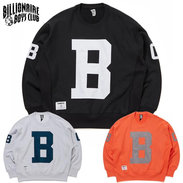 BILLIONAIRE BOYS CLUB   ビリオネアボーイズクラブ クルーネック スウェット APPLIQUE LOGO SWEATSHIRT B BBCJP241K003　BBCクルースウェット トレーナー ストリート スケーター メンズ ファッションの通販は