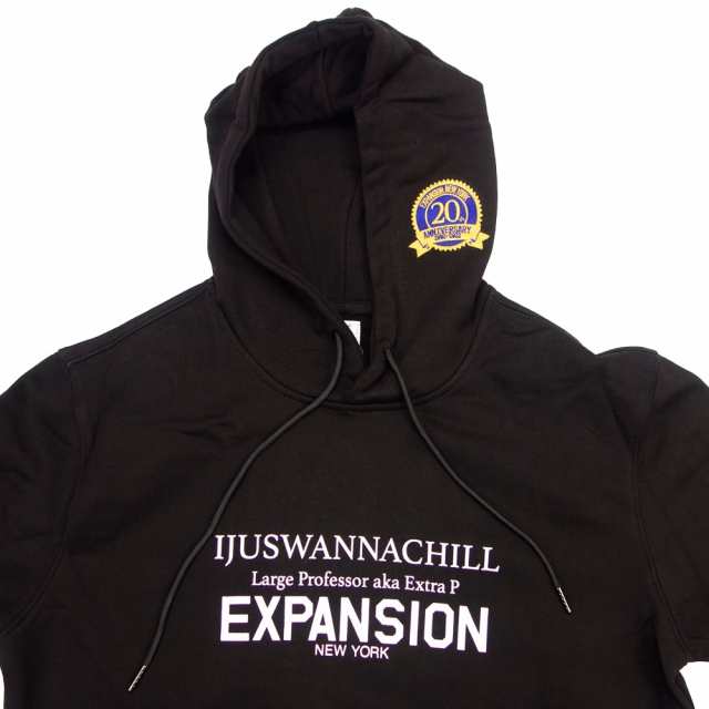 【EXPANSION NY/エクスパンション ニューヨーク】プルオーバーパーカー 20周年記念 LARGE PROコラボ /JUSWANNA  CHILL HOODIE EX02HB I｜