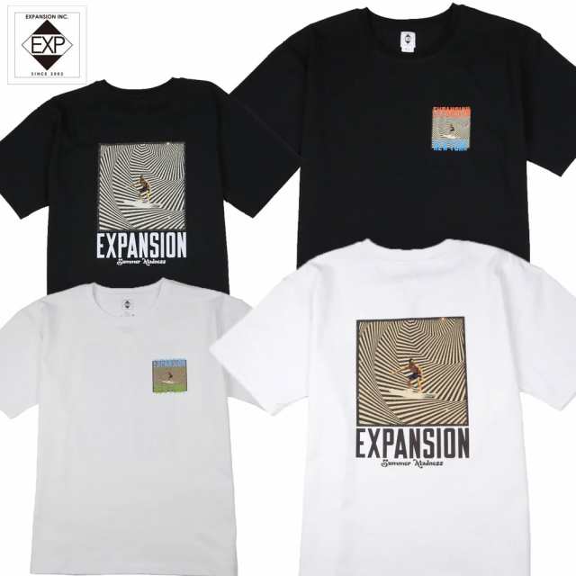 EXPANSION NY エクスパンション ニューヨーク　Tシャツ 半袖 コットン MC SURF exp-ss24-03 ニューヨーク ストリート スケーター メンズファッション