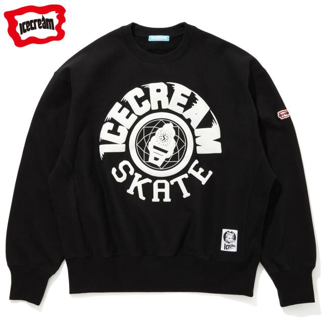【ICECREAM/ アイスクリーム】クルースウェット/PUFF PRINT SWEATSHIRT ICECREAM SKATE ICEJP243K003｜クルーネック スウェット トレーナー ファレルウィリアムス ストリート スケーター メンズ レディース ファッションの通販はトレーナー・スウェット