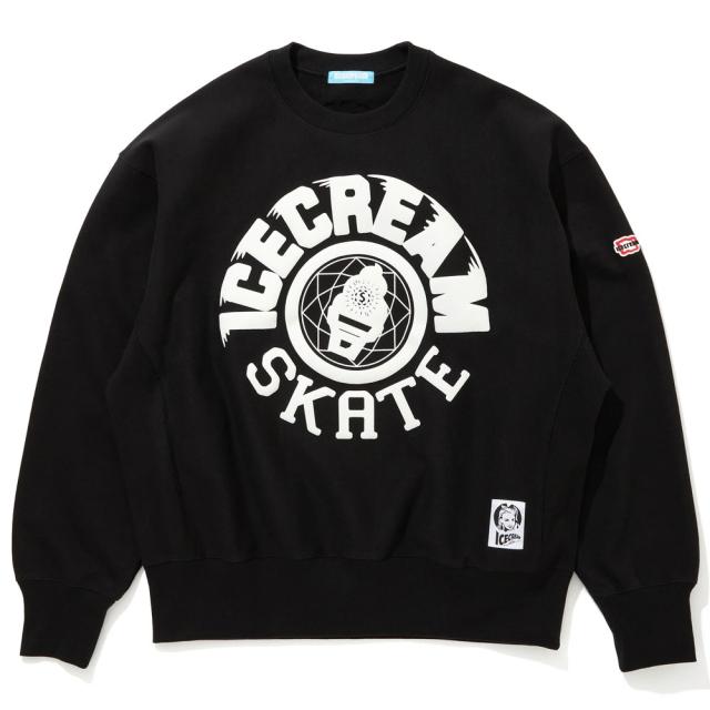 【ICECREAM/ アイスクリーム】クルースウェット/PUFF PRINT SWEATSHIRT ICECREAM SKATE ICEJP243K003｜クルーネック スウェット トレーナー ファレルウィリアムス ストリート スケーター メンズ レディース ファッションの通販は