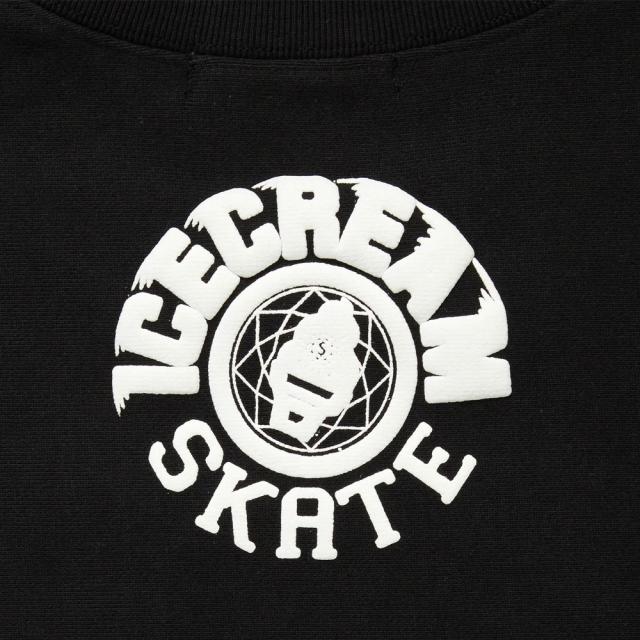 【ICECREAM/ アイスクリーム】クルースウェット/PUFF PRINT SWEATSHIRT ICECREAM SKATE ICEJP243K003｜クルーネック スウェット トレーナー ファレルウィリアムス ストリート スケーター メンズ レディース ファッションの通販は