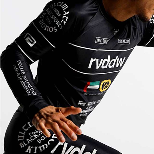 【reversal/リバーサル】ロング ラッシュガード 長袖/BLACK SPORTS LONG RASH GUARD rv22ss601｜格闘技  ジム フィットネス アスレチック