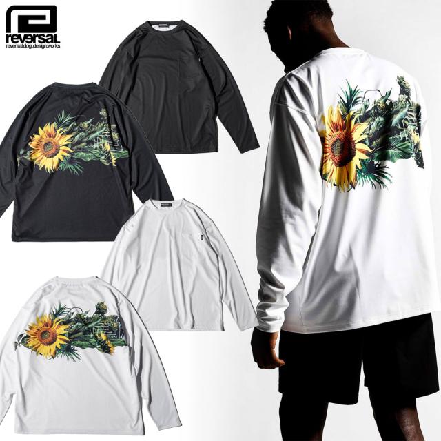 reversal リバーサル ビッグシルエット Tシャツ 長袖 ドライ PEs MVS BIG SILHOUETTE LONG SLEEVE　速乾素材 ワイドシルエット ストリート メンズ レディース スポーツ 格闘技の通販は