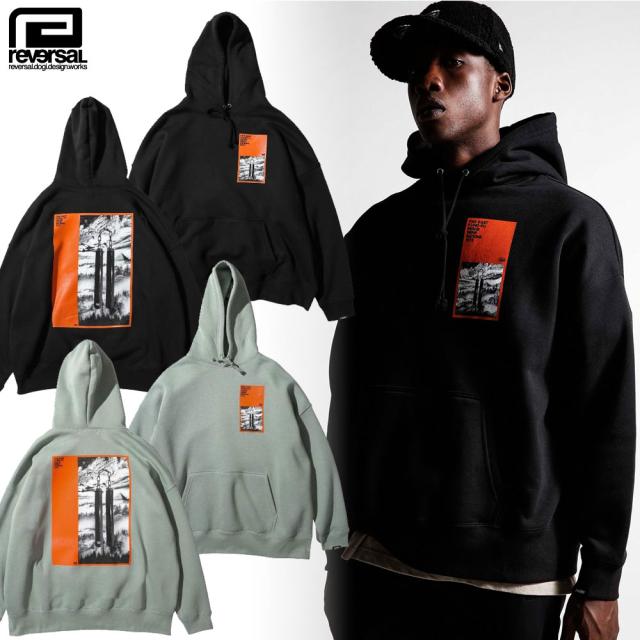 reversal リバーサル プルオーバーパーカー ビッグシルエット FAR EAST NUNCHAKU BIG SILHOUETTE HOODIE rv22aw210　オーバーサイズ ストリート スケーター メンズファッションの通販は