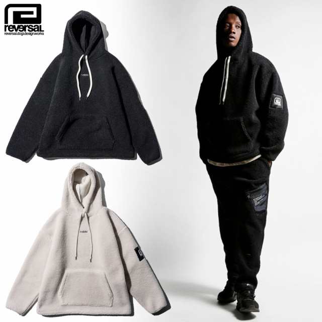 reversal リバーサル ボアフード プルオーバー パーカー rvddw SHEEP BOA HOODIE JACKET rv23aw303　 ストリート ファッション アパレル