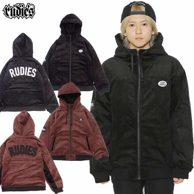 RUDIE'S ルーディーズ ジップフード コーデュロイ ジャケット PHAT CORDUROY JACKET 85886 85887　rudies ブラック バーガンディ ストリ