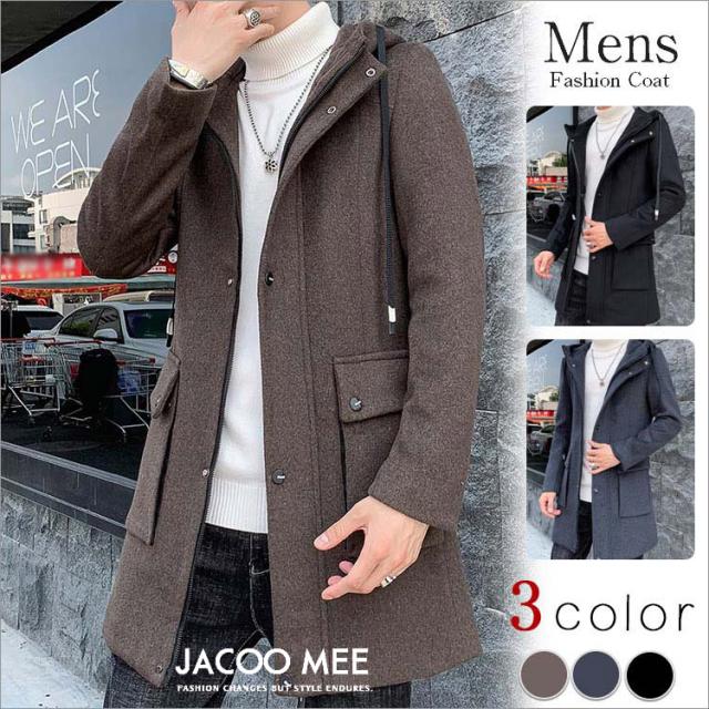 トレンチコート メンズ コート アウター チェスターコート 通勤 ビジネスコート カジュアルジャケット 無地 コート 秋 冬 新作 送料無料の通販はau Pay マーケット Jacoo Mee