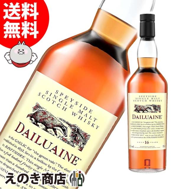 ダルユーイン 16年 700ml シングルモルト ウイスキー 43度 H 箱なし UD 花と動物シリーズ 送料無料