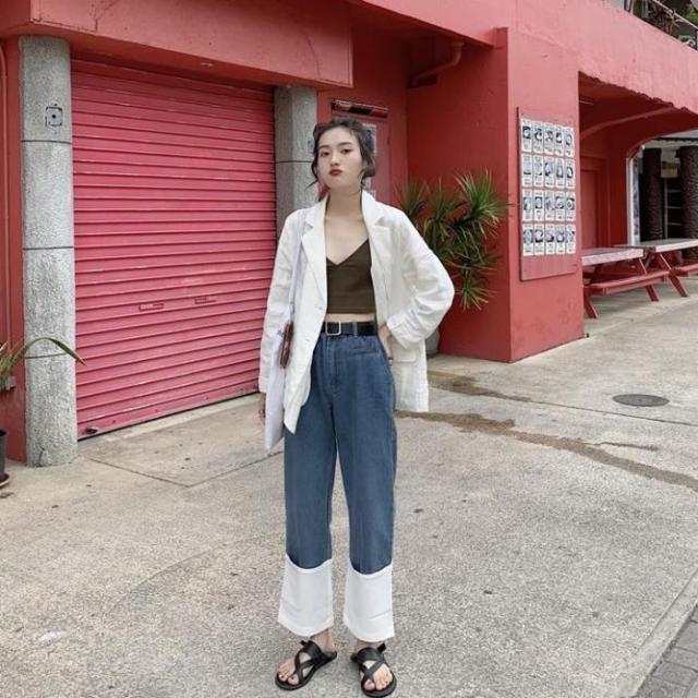 レディース春夏 定番 人気 カジュアル ストリート サーフ 原宿系 シンプル 無地 バイカラー 太ロールアップ風 ワイド デニムパンツ おの通販はau Pay マーケット Retel レディース春夏 定番 人気 カジュアル ストリート サーフ 原宿系 シンプル 無地 バイカラー 太ロールアップ風 ワイド デニムパンツ おの通販はau Pay マーケット Retel