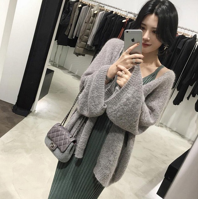 ふんわり ゆったり ロング ニット カーディガン レディース トップス コーディガン 無地 長袖 羽織 秋 冬の通販はau Pay マーケット Love Ride おしゃれセレクトショップ