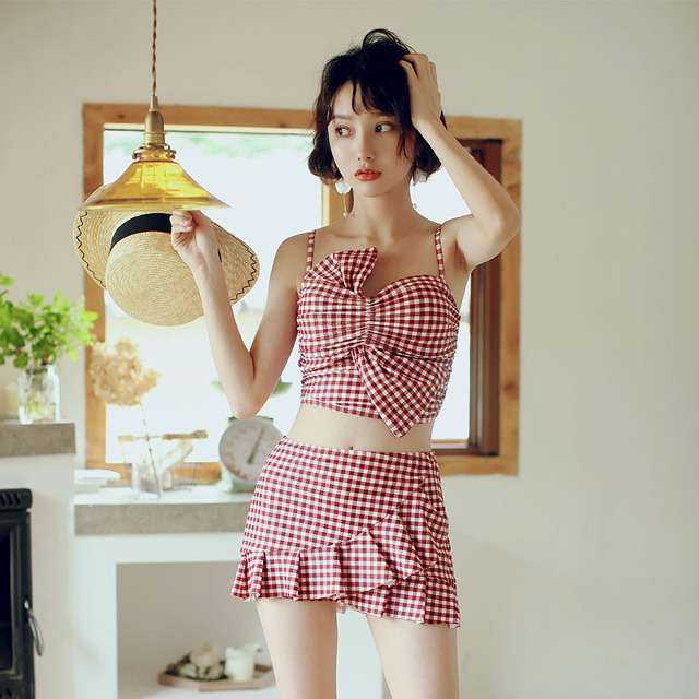2点セット フリル リボン ギンガムチェック ビキニ 水着 レディース 体型カバー 大きいサイズ レッド Xの通販はau Pay マーケット Love Ride おしゃれセレクトショップ
