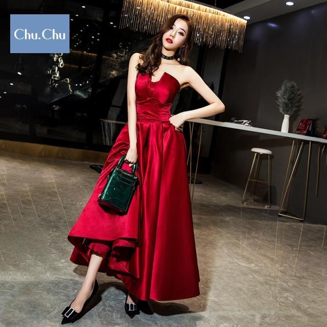 ドレス ロング ワンピース 上品 パーティー 結婚式 お呼ばれ フリル スレンダー シースルー 華やか フォーマル ベアトップ ボリューム袖の通販はau Pay マーケット ショップセキガワ