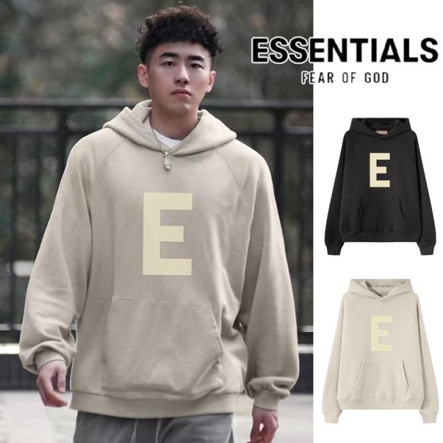 ESSENTIALS FOG エッセンシャルズ パーカー E ロゴ トップス メンズ レディース スウエット 春 秋 冬ジップパーカー フード付き カジュアル 男女兼用 [並行輸入品]