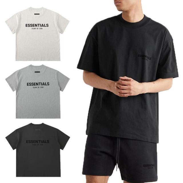 ESSENTIALS エッセンシャルズ Tシャツ 半袖 メンズ レディース essentials T-Shirt ロゴ Tシャツ ビッグサイズ [並行輸入品]