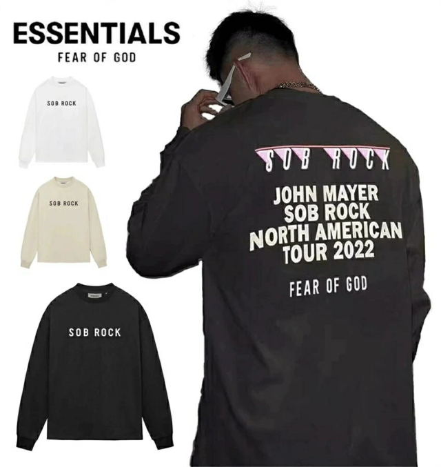 ESSENTIALS エッセンシャルズ Tシャツ 長袖 メンズ レディース ユニセックス エッセンシャルズ 春夏 秋冬 最新 男女兼用 [並行輸入品]