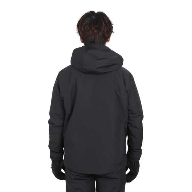 HEAD メンズ スキージャケット 黒 デサント(DESCENTE)スキーウェア スーツ ジャケット パンツ 上下セット