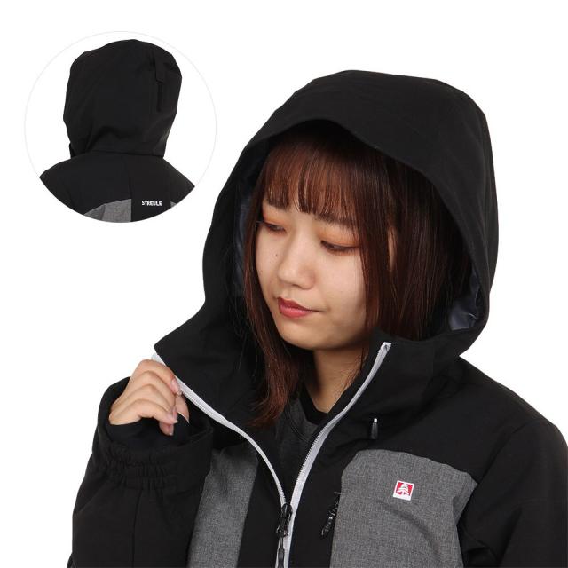 STREULE スキー スノーボード ジャケット レディース M 防寒 ブラック STREULE スキー スノーボード ジャケット レディース M 防寒 ブラック