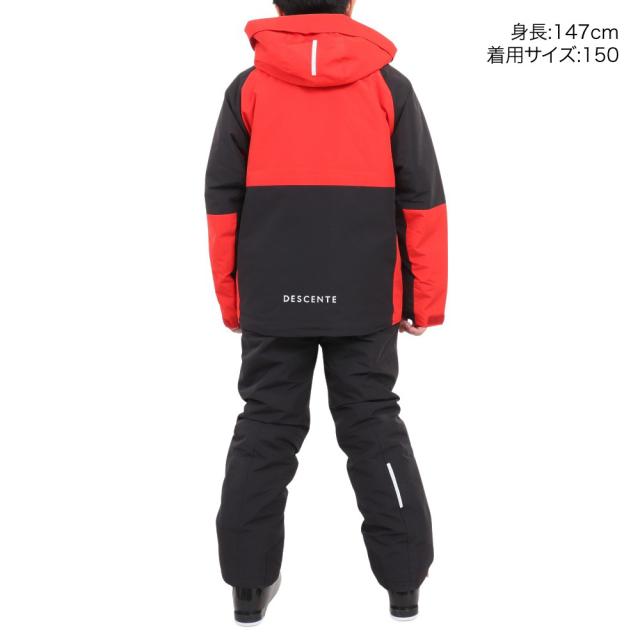【ポイント5％！ 7/3 21:00〜22:59限定】デサント(DESCENTE)ジュニア スーツ スキーウェア ジャケット パンツ 上下セット DWJWJH02X ERD サイズ… ウィンターウェア