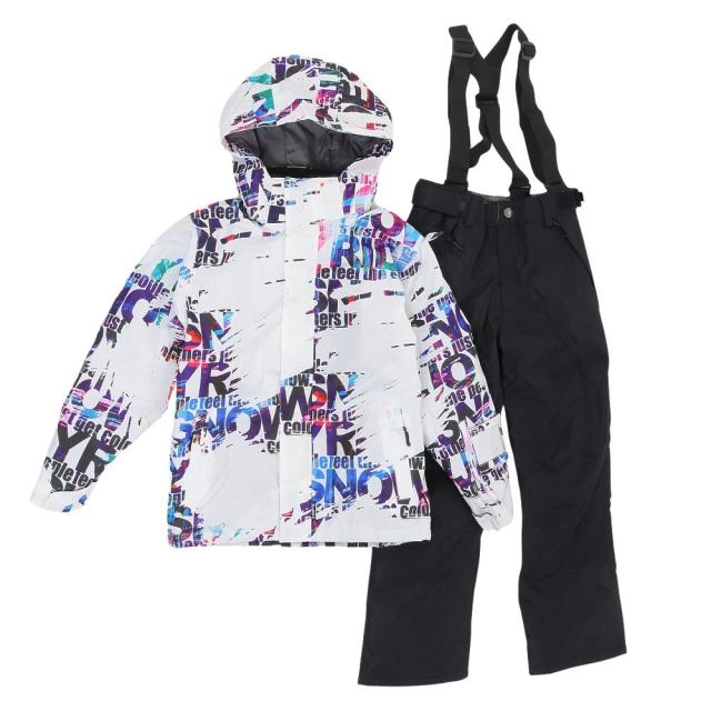 ジョイライド(JOYRIDE)ボーイズ スキーウエア スーツ 上下セット JOB-3312-WHT(Jr)