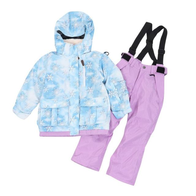 ジョイライド(JOYRIDE)スキーウエア ガールズスーツ 上下セット JOG-4311-SAX(Jr)
