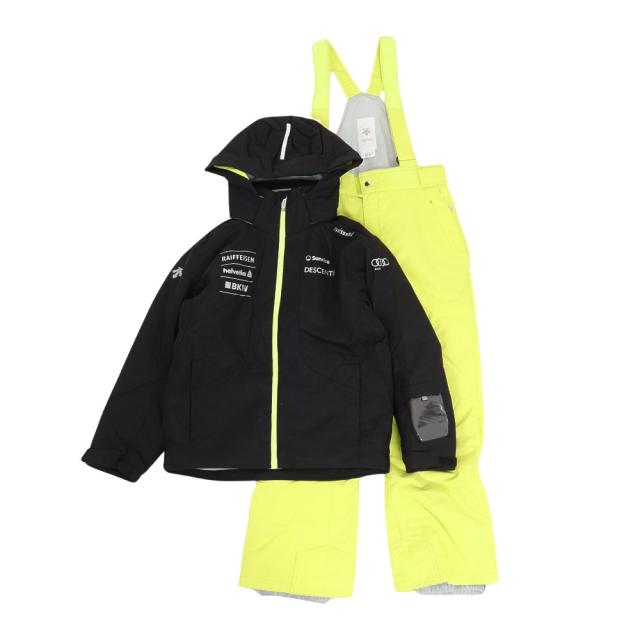 デサント(DESCENTE)ジュニア スーツ スキーウェア 上下セット DWJWJH90 BLK サイズ調整(Jr)の通販は 25,753円