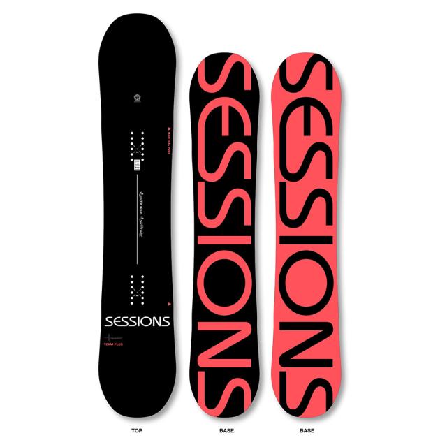 セッションズ(SESSIONS)スノーボード板 26 TEAM PLUS 25100290 BLK(Men’s、Lady’s)