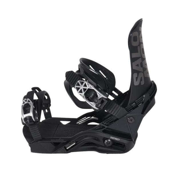 【ポイント5％！5/3 21:00〜22:59限定】サロモン(SALOMON)スノーボードビンディング 25 476470 DISTRICT Black(Men’s、Lady’s)_2