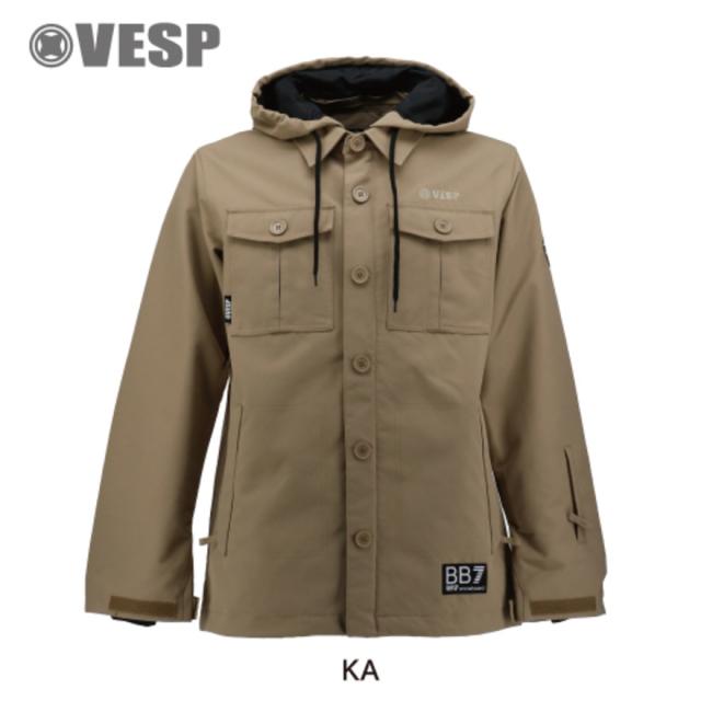 ベスプ(VESP)スノーボード ウェア ジャケット ミリタリーシャツジャケット VPMJ1041KA(Men’s)
