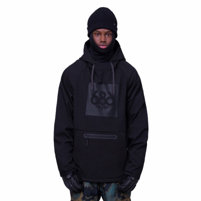 686(686)スノーボード ウェア 撥水パーカー WATERPROOF HOODY M3WNCS110-BLK(Men’s)