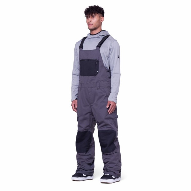 686(686)ボードウェア ビブパンツ HOT LAP INSULATED BIB M2W211 CHARCOAL CB(M…