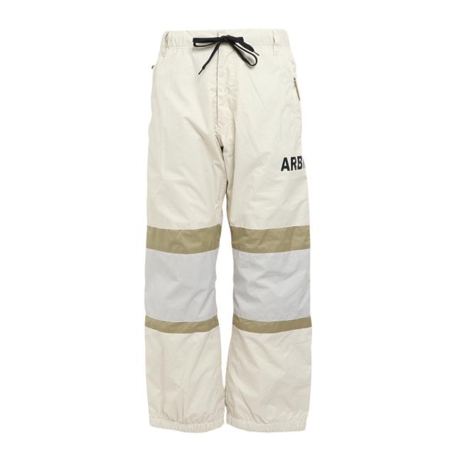 エアボーン(ARBN)スノーボード パンツ メンズ ボードウェア スノボ ホカパンツ ホワイト ベージュ ABP12107 O…