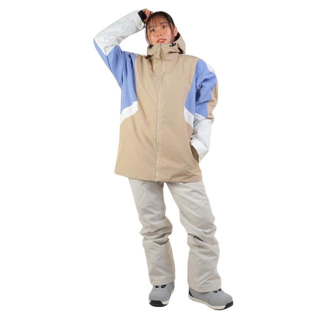 エアボーン(ARBN)ボードウェア 上下セット カラーブロック スーツ 24 AB43WW1529 BEG(Lady’s)